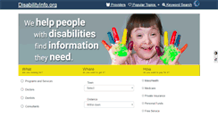 Desktop Screenshot of disabilityinfo.org