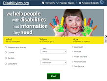 Tablet Screenshot of disabilityinfo.org
